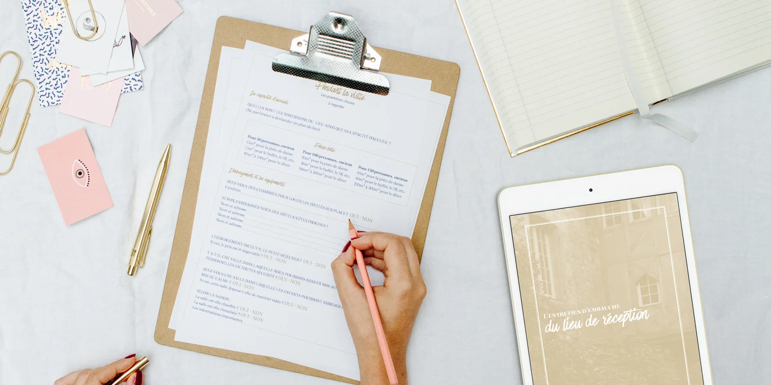 Votre wedding planner : c'est vous !