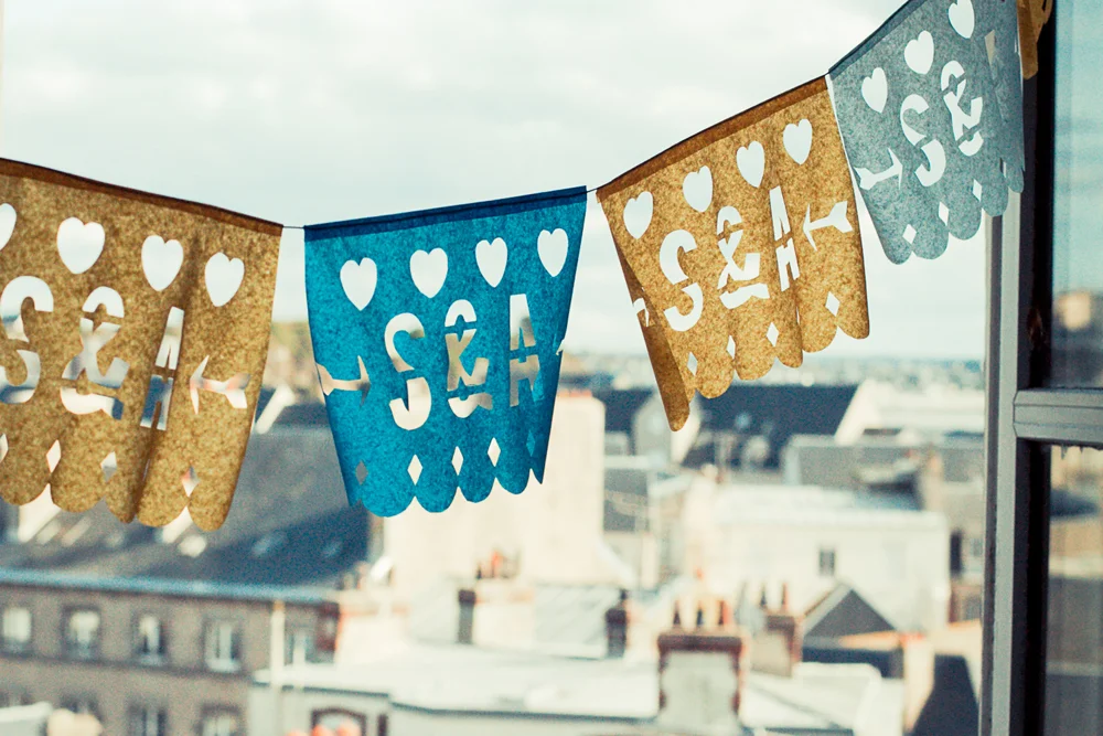 Une guirlandes en papel picado