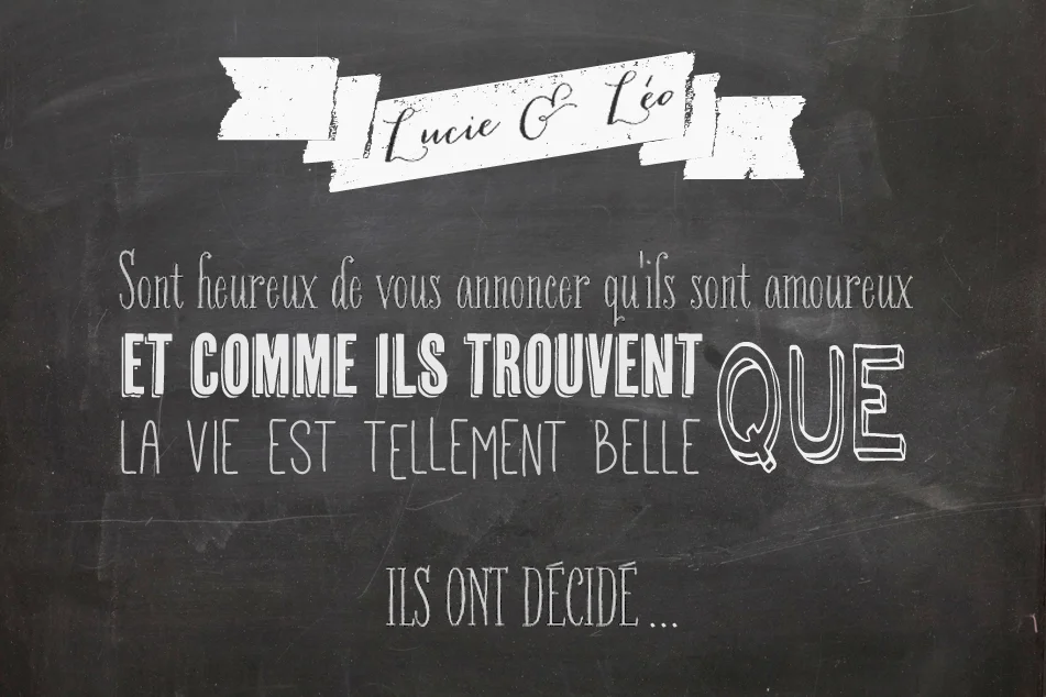 DIY - Un faire part "chalkboard"