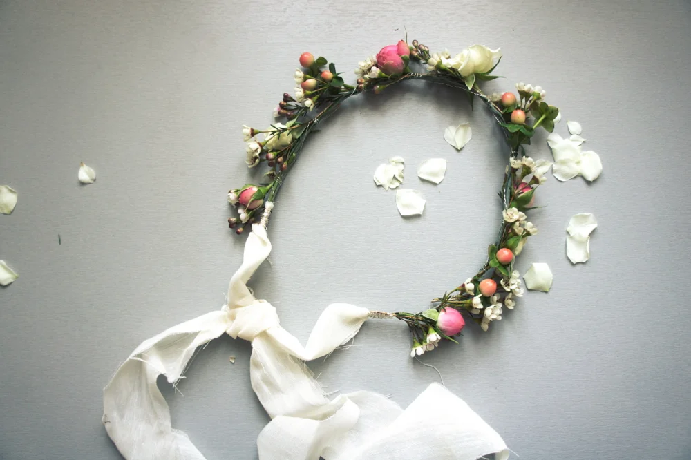 DIY - Une couronne de fleurs