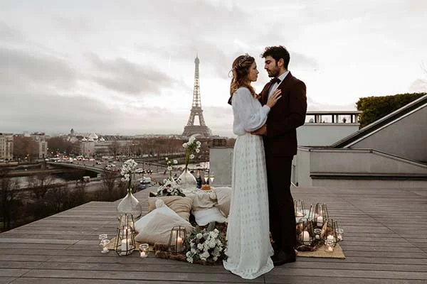 Inspirations mariage chic romantique Paris