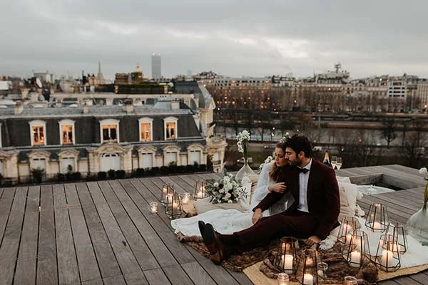Inspirations mariage chic romantique Paris