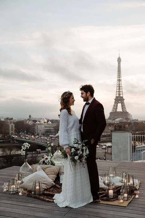 Inspirations mariage chic romantique Paris