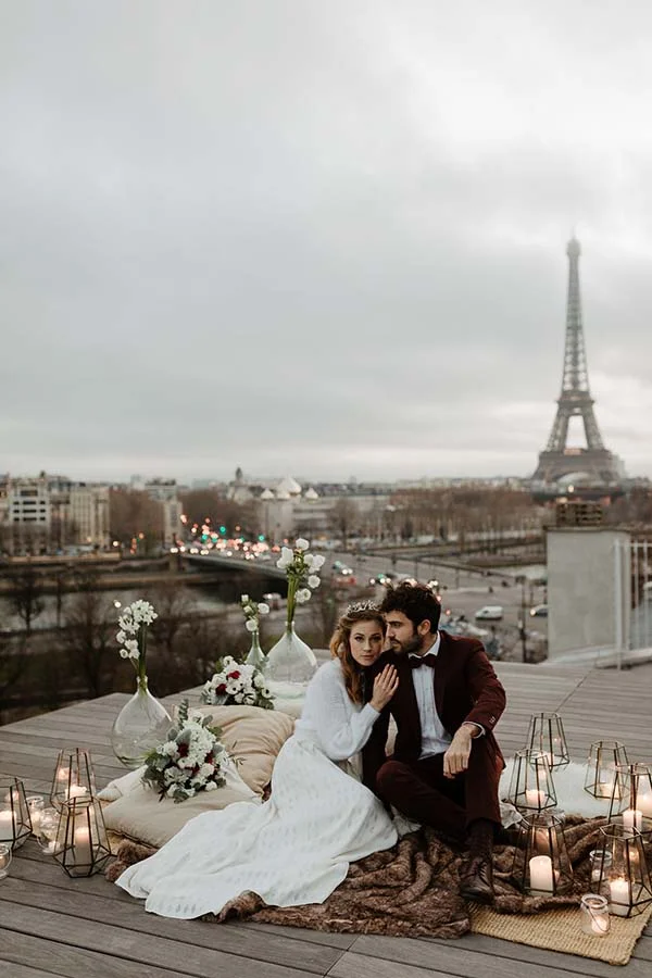 Inspirations mariage chic romantique Paris