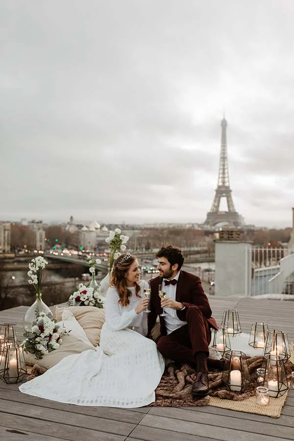 Inspirations mariage chic romantique Paris