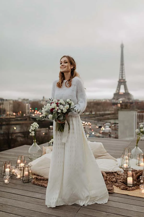 Inspirations mariage chic romantique Paris