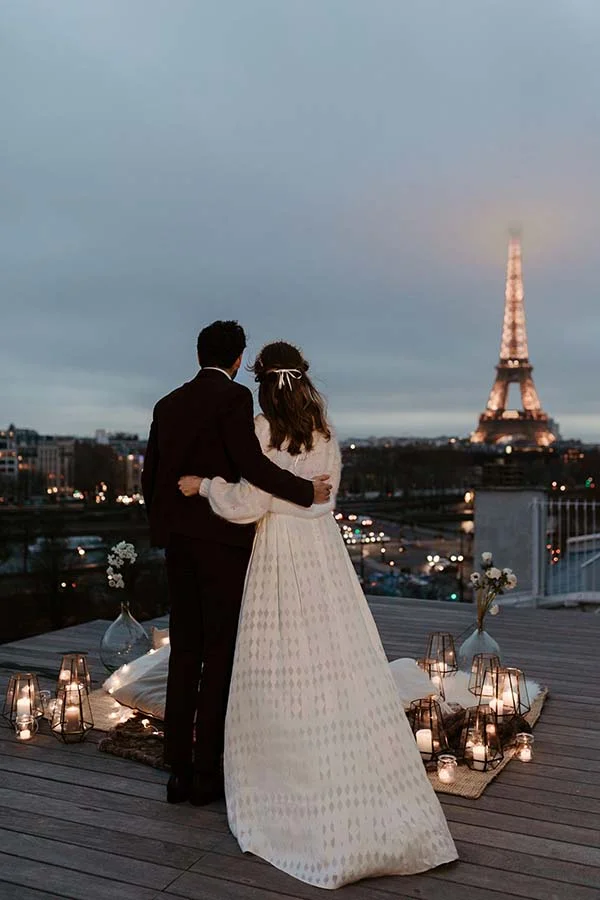 Inspirations mariage chic romantique Paris