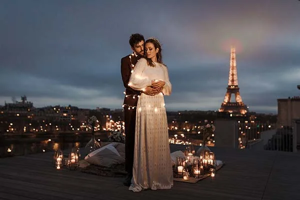 Inspirations mariage chic romantique Paris