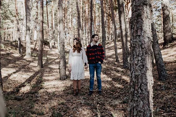 Idées mariage coloré forêt contes