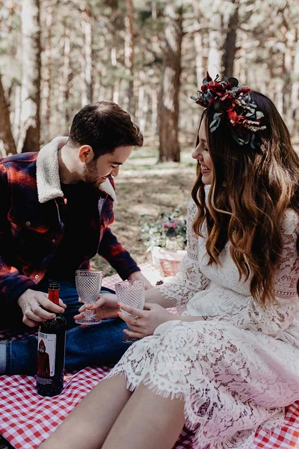 Idées mariage coloré forêt contes