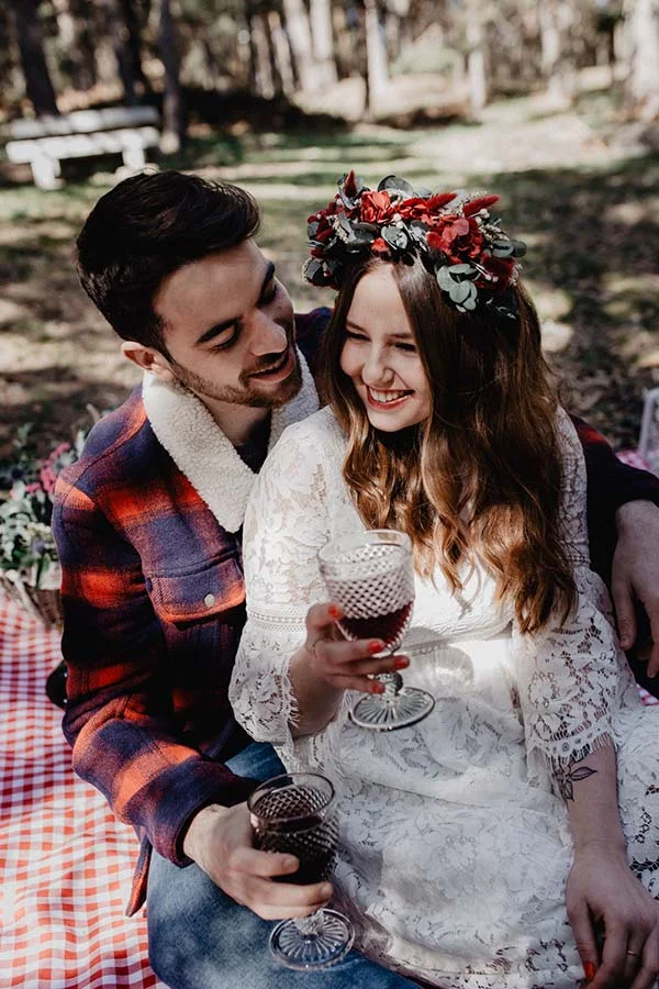 Idées mariage coloré forêt contes