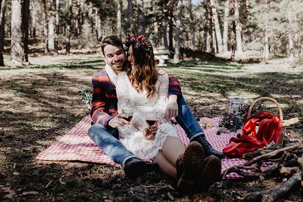 Idées mariage coloré forêt contes