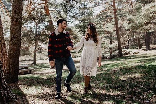 Idées mariage coloré forêt contes