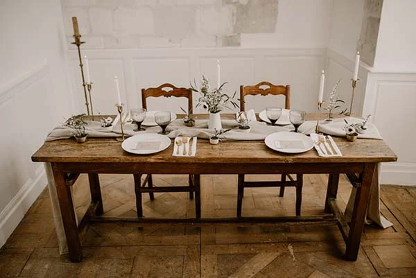 Idées mariage élégant minimaliste Normandie