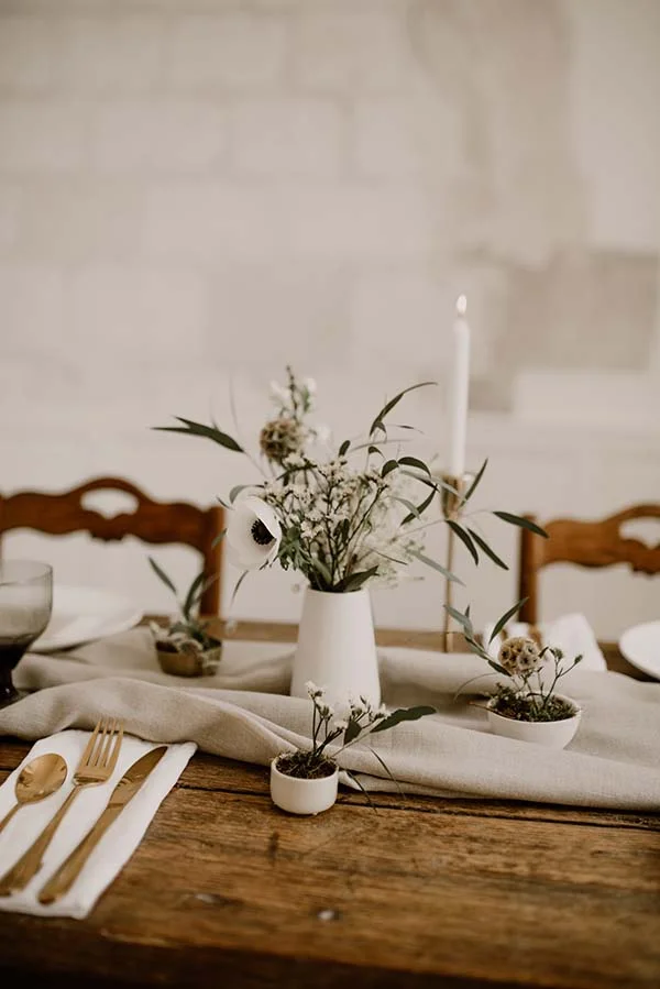 Idées mariage élégant minimaliste Normandie