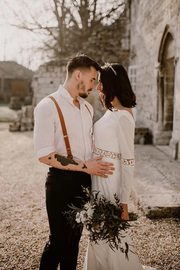 Idées mariage élégant minimaliste Normandie