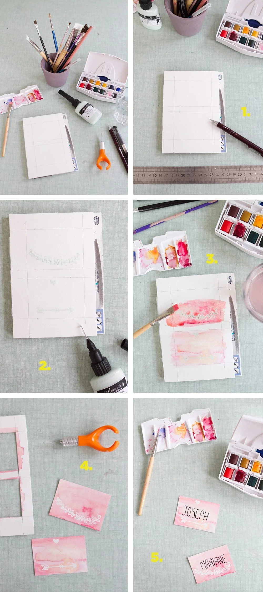 DIY-marque-place-aquarelle-howto