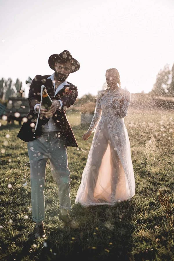 Idées mariage bohème coloré Coachella