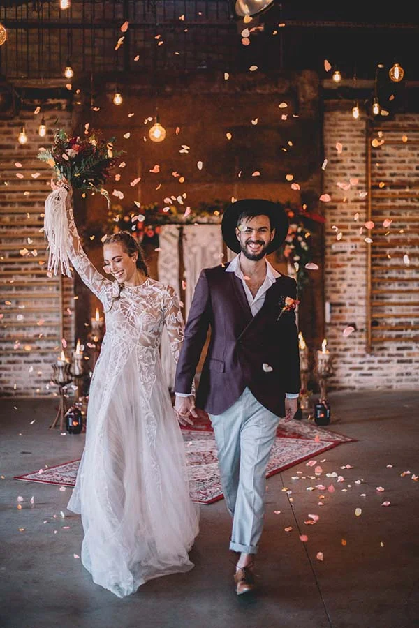 Idées mariage bohème coloré Coachella
