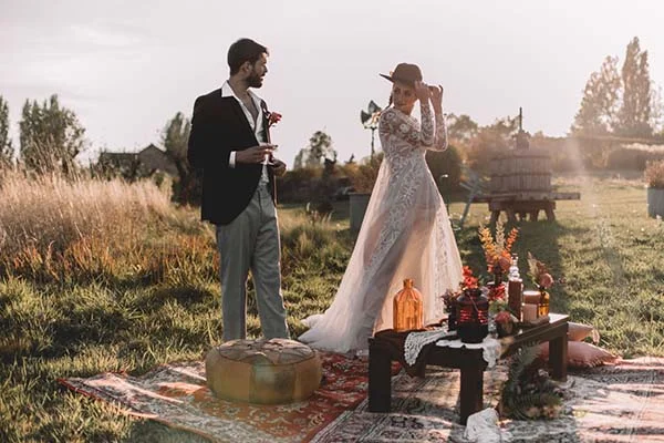 Idées mariage bohème coloré Coachella