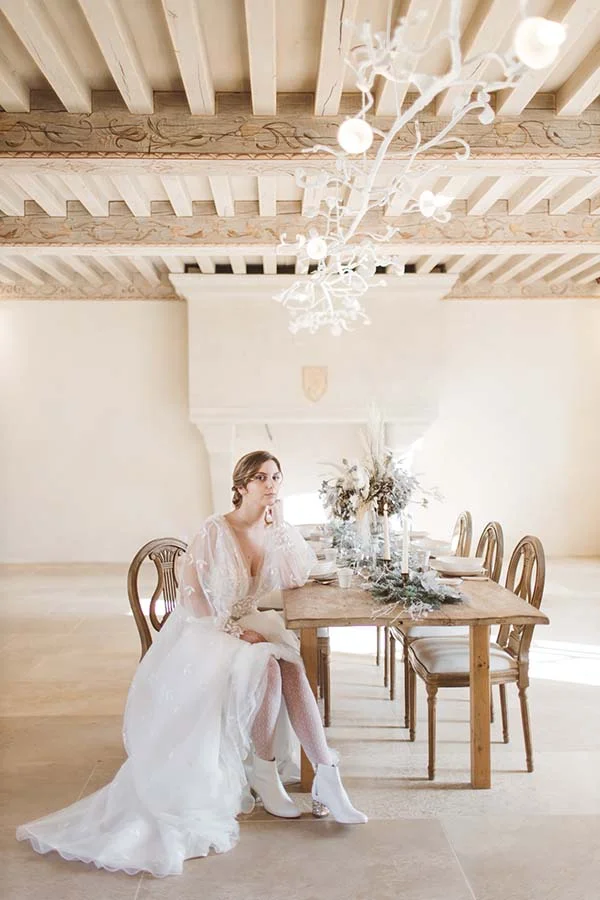 Idées-mariage-élégant-bohème-hivernal-Aquitaine