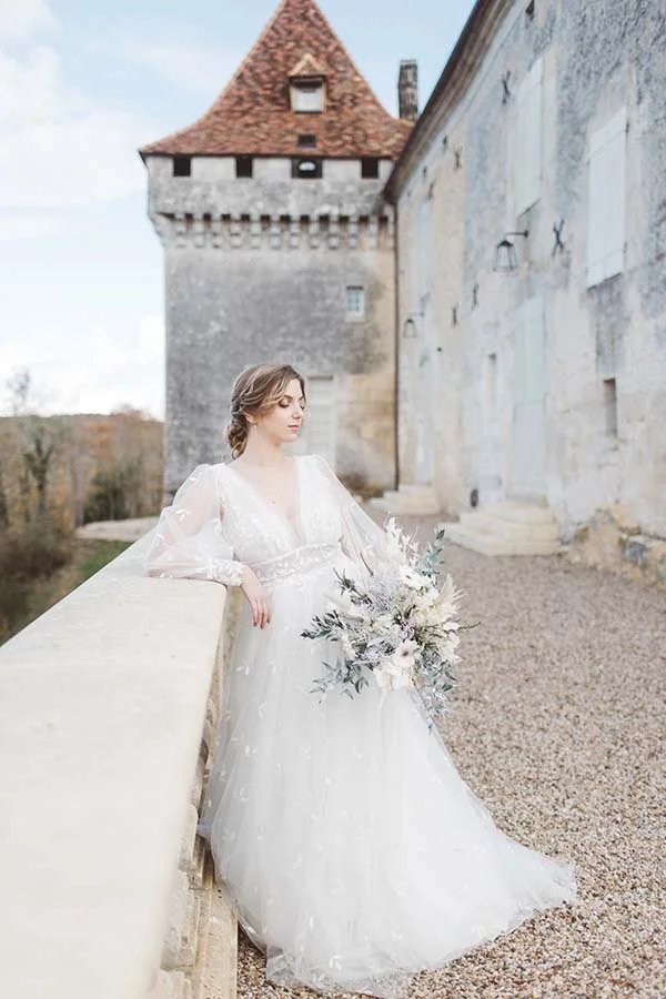 Idées-mariage-élégant-bohème-hivernal-Aquitaine