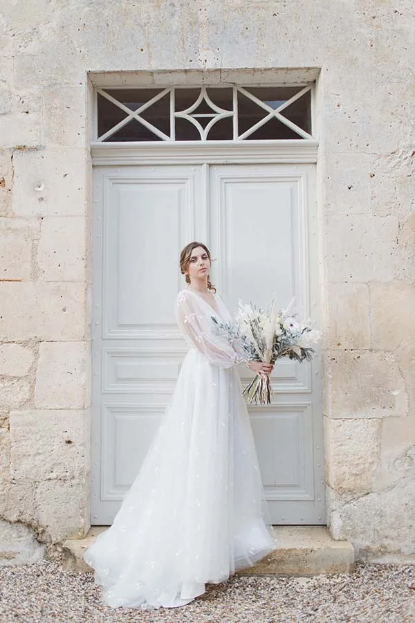 Idées-mariage-élégant-bohème-hivernal-Aquitaine