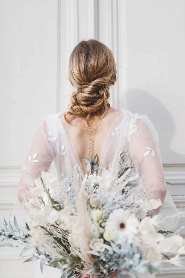 Idées-mariage-élégant-bohème-hivernal-Aquitaine