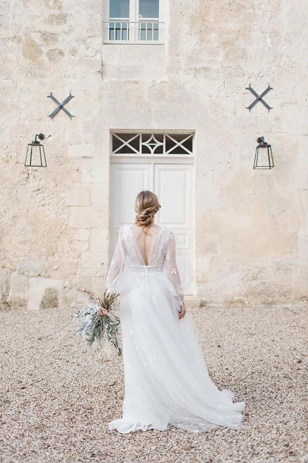 Idées-mariage-élégant-bohème-hivernal-Aquitaine