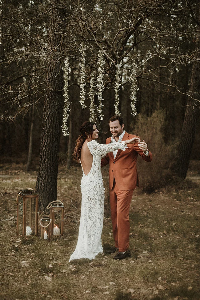 Un mariage eco-responsable en foret