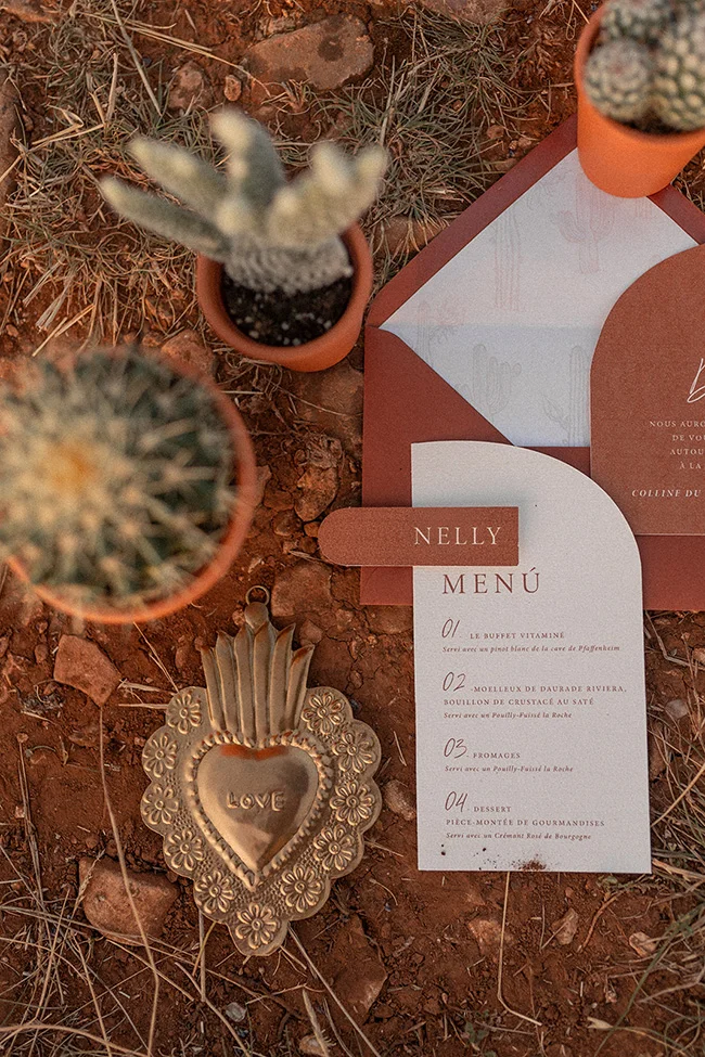 Un menu romantique et spirituel pour un mariage fun et spirituel au Mexique.