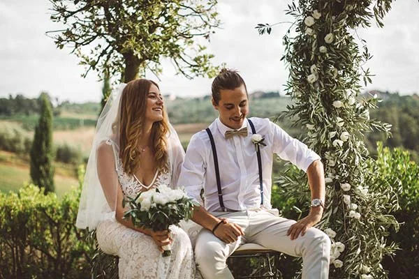 mariage décontracté en Toscane