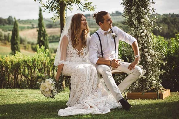 mariage décontracté en Toscane