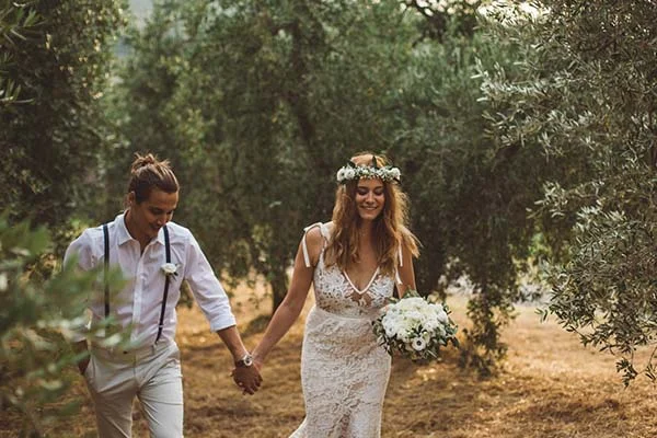 mariage décontracté en Toscane