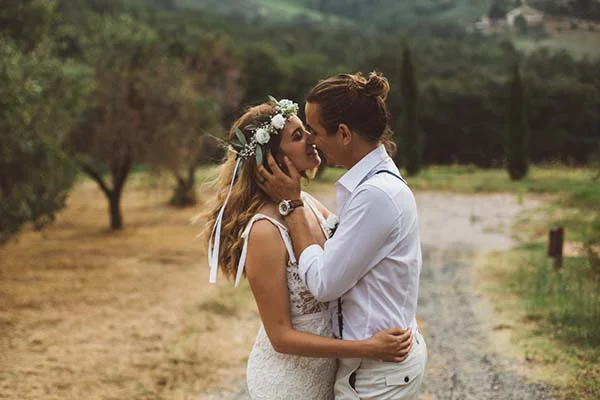 mariage décontracté en Toscane