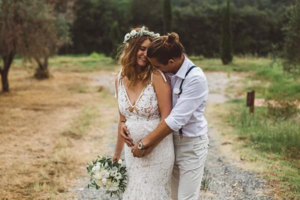 mariage décontracté en Toscane