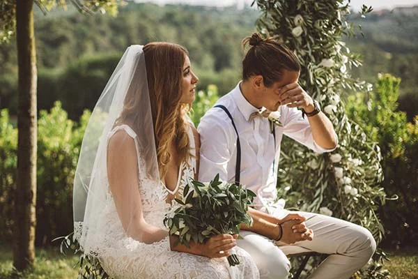 mariage décontracté en Toscane
