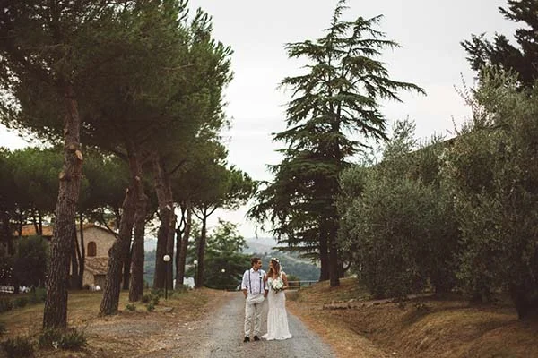 mariage décontracté en Toscane