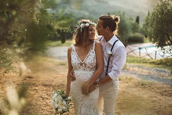 mariage décontracté en Toscane