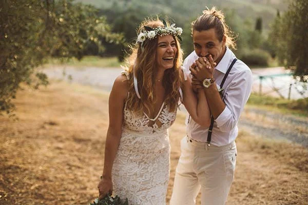 mariage décontracté en Toscane