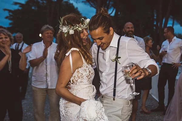 mariage décontracté en Toscane