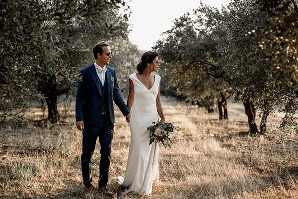 mariage romantique champêtre région Paca
