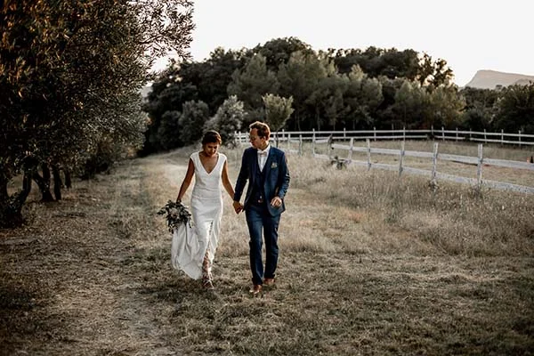 mariage romantique champêtre région Paca