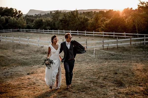 mariage romantique champêtre région Paca