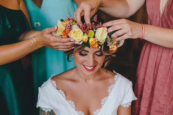 mariage bohème fleuri Aquitaine