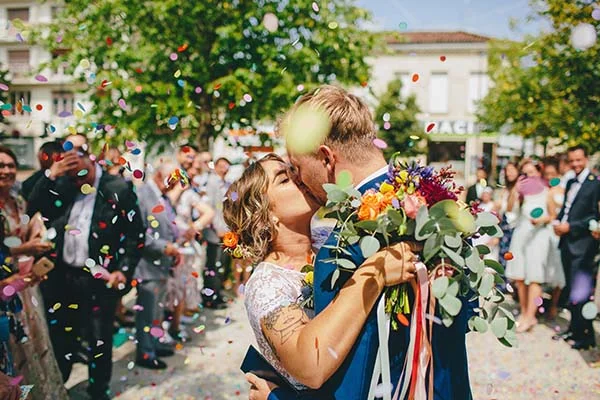 mariage bohème fleuri Aquitaine