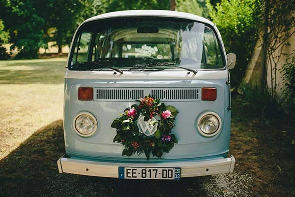 mariage bohème fleuri Aquitaine