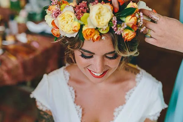 mariage bohème fleuri Aquitaine