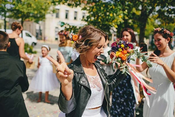 mariage bohème fleuri Aquitaine