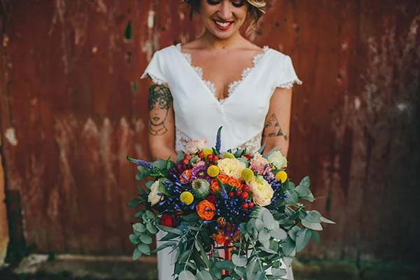 mariage bohème fleuri Aquitaine